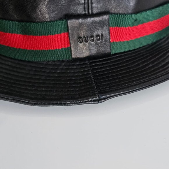 GUCCI LEATHER HAT - NWT -RARE! - Picture 4 of 14